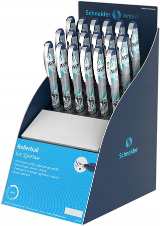 Display piór kulkowych M 17szt + 1szt szare
