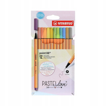 CIENKOPIS STABILO 88 PASLELOLOVE WALET 12 SZT