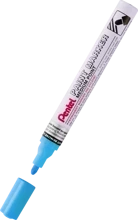 Marker zdobniczy aluminiowa obudowa błękitny Pentel
