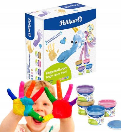 FARBY DO MALOWANIA PALCAMI (4) PEARL PELIKAN
