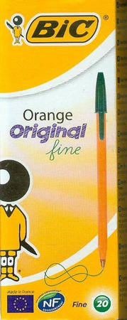 DŁUGOPIS BIC ORANGE ZIELONY
