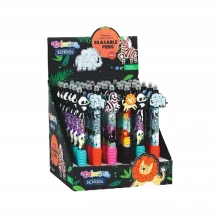 COLORINO DŁUGOPIS WYMAZYWALNY AUTOMATYCZNY ZOO