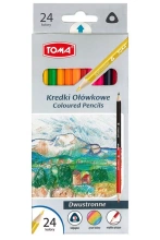 Kredki Toma dwustronne 24 kolory