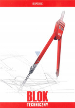 Blok techniczny A4 biały 10 kartek Herlitz