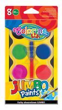 Farba akwarelowa Jumbo 8 kolorów Colorino