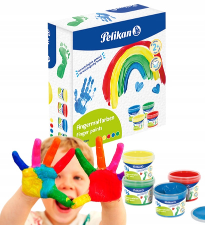 FARBY DO MALOWANIA PALACAMI (4) BASIC PELIKAN