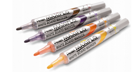 Komplet Pentel MAXIFLO MWL5S 4-sztukowy w etui winylowym