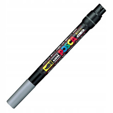 Marker z farbą plakatową UNI Posca PCF-350 SREBRNy