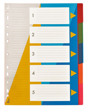 Przekładki PP numeryczne format A4 Tetis BP630 1-5