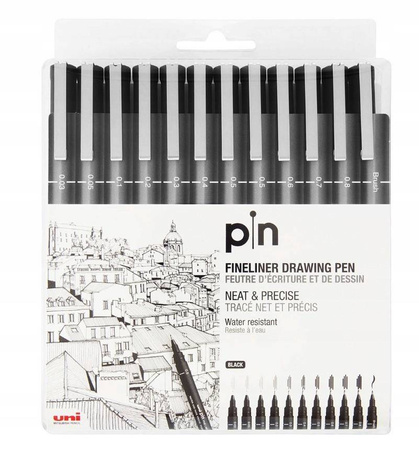 CIENKOPIS UNI PIN/200 ZESTAW 12SZT.
