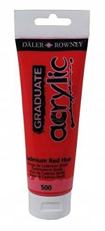 Farba akrylowa Daler Rowney 500 Cadium Red Hue