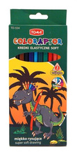 Kredki Toma Coloraptor elastyczne 12 kolorów