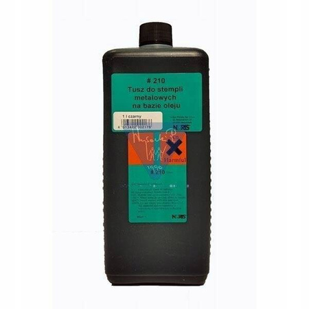 Tusz do stempli metalowych Noris 210 czarny 1 litr