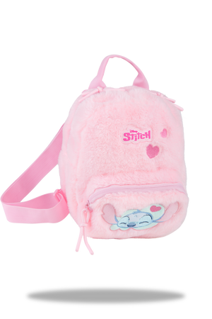 DISNEY FLUFFY PLECAK DZIECIĘCY STITCH PINK