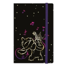 DISNEY GOLD NOTES A5 80K LINIA Z GUMKĄ WZÓR 2 STITCH