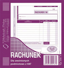 Rachunek dla zwolnionych z podatku 230-4 M&P