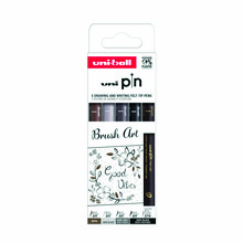 Cienkopis Uni PIN 200 zestaw 5 sztuk Brush Art
