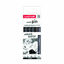 Cienkopis Uni PIN 200 zestaw 5 sztuk Manga Shojo
