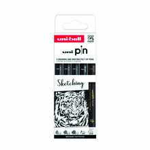Cienkopis Uni PIN 200 zestaw 5 sztuk Sketching