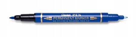 Marker permanentny Pentel N75W 2 końc. NIEBIESKI