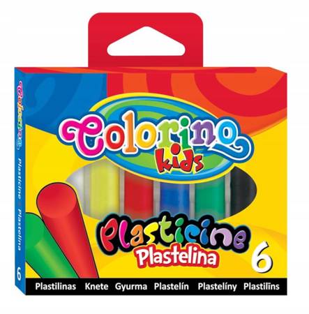 Plastelina 6 kolorów Colorino Kids