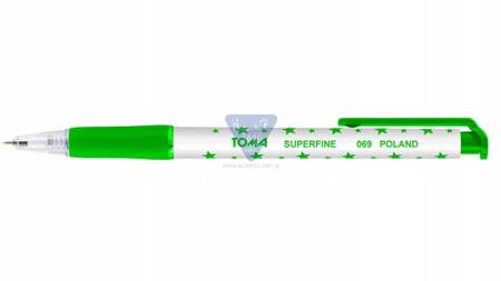 Zielony długopis SUPERFINE AUTOMAT 0,5 Toma TO-069